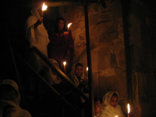 Tours in Jerusalem withe Yishay Shavit - Holy fire in Easter at The Church of the Holy Sepulchre